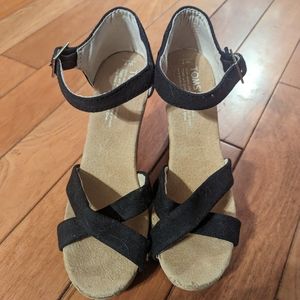NWOT Toms Cork Wedges